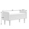Kumasinova Modern 46" Storage Bench, Multi-Functional Ottoman with Storage, Versatile Entryway Bench & Bed Bench, Velvet Ottoman Bench for Tidy Spaces - 4 of 4