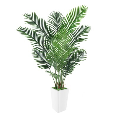 Artificial Tree in Pot with Realistic Leaves & Natural Wood Trunk 5FT/6FT/7FT/8FT