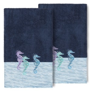 Linum Home Textiles 100% Turkish Cotton SOFIA Embellished Towel Set - 1 of 2