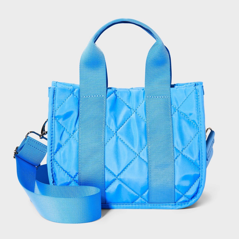 Photos - Travel Accessory Girls' Mini Tote Crossbody Bag - art class™ Blue