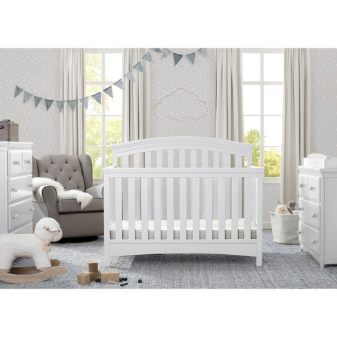 Delta Children Emerson 4 In 1 Convertible Crib Bianca Target