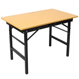 INFURNIC Desks Portable Folding Work Table with Measuring Tape and Angle Finder for Workshop Tasks Strong and Durable, Black, 39"*23.6"*29" - 1 of 4
