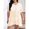 Women's Swimsuit Beach Cover Up Lace Bikini Beachwear Plus Size Beach Bikini See Through Swimwear - 2 of 4