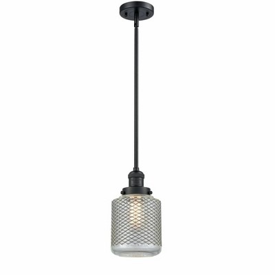Stanton - 1 Light Stem Hung Mini Pendant In Industrial Style-12 Inches Tall and 6 Inches Wide