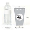 Big Dot of Happiness We Still Do - Silver 25th Wedding Anniversary Party Favors Popcorn Treat Boxes - Set of 12 - 2 of 4
