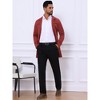 INSPIRE CHIC Men's Lightweight Solid Color Trench Coat Windbreaker Jacket - 2 of 4