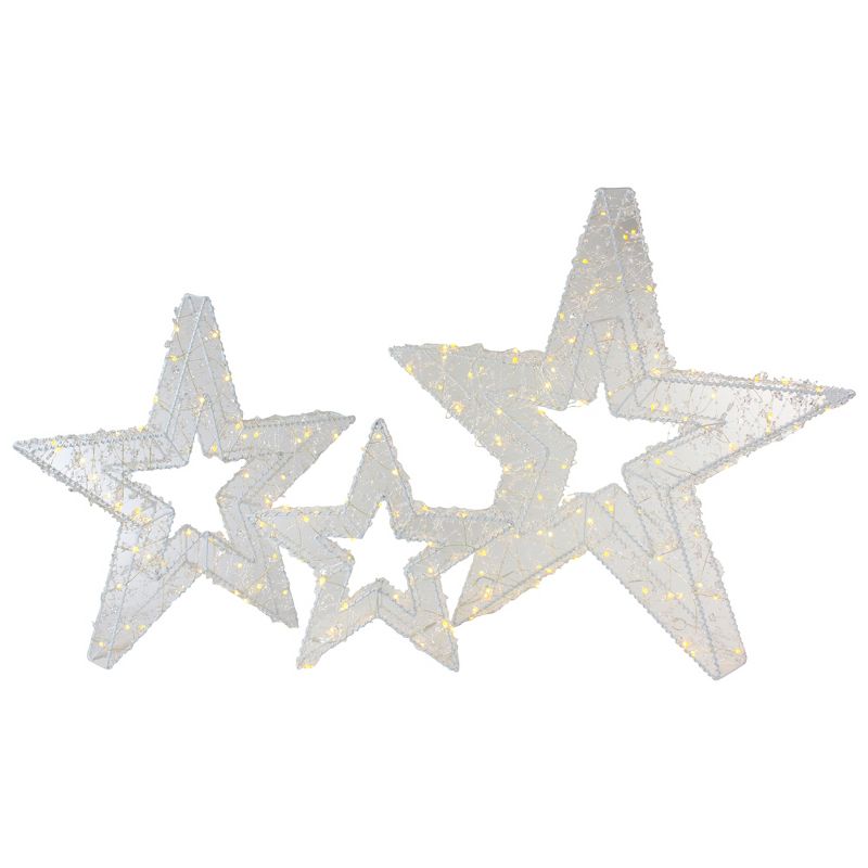 Northlight Set of 3 LED Lighted Color Changing Stars Outdoor Christmas Decorations 23", 4 of 8