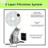 Nispira Cat Water Fountain Filter Replacements for Kastty Sibays 2.5Gal/9.5L Large18CM Dog Water Fountain Wireless Pumps Black Sponge, 18 Packs - 4 of 4