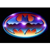 Batman Shiny Chrome Logo Men's Black T-shirt - 2 of 2