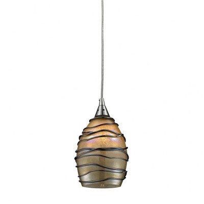 Elk Home Vines 1 - Light Pendant in  Satin Nickel