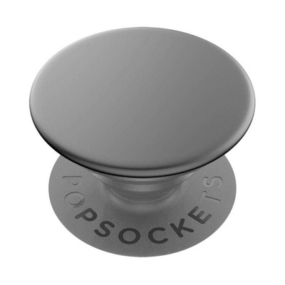 PopSockets - PopGrip - Aluminum BLACK.