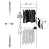 SEVOBAL Freestanding Coat Racks Adjustable Telescopic Garment Rack Heavy Duty Movable DIY for Versatile Indoor, White, 47"*3.7"*120" - 4 of 4