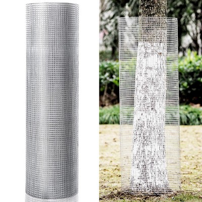 Costway 48''x 50' 1/4 Inch Hardware Cloth Galvanized Chicken Wire Welded Fence  Mesh Roll : Target