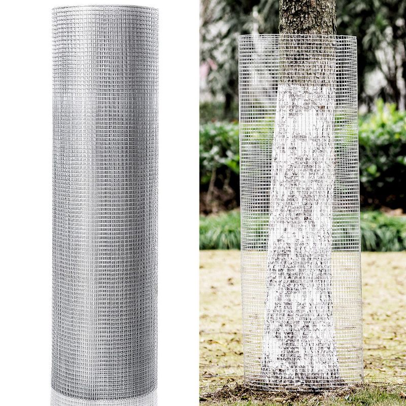 Costway 48'' x 50' 1/2inch 19 Gauge Galvanized Wire Fence Mesh Cage Roll, 1 of 11