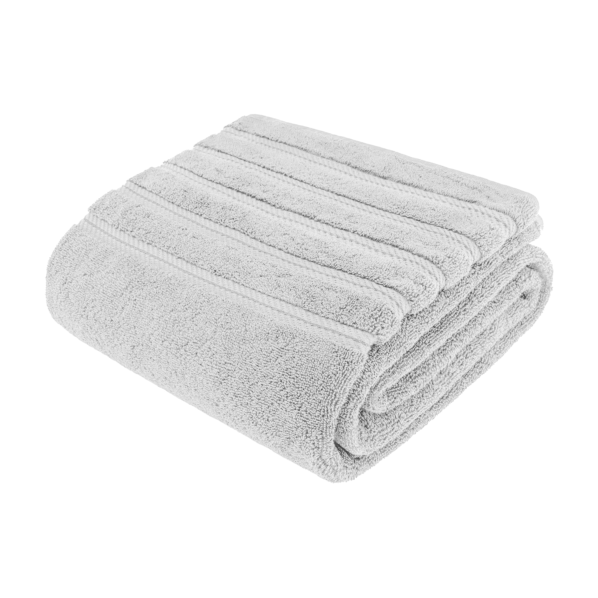American Soft Linen 100% Cotton Jumbo Large Bath Towel, 35 in by 70 in Bath Towel Sheet, Silver Gray