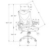 TiramisuBest Black Polyester Office Chair - Adjustable, Ergonomic, High Back, Mesh, 25.25x25x52.5 in. Max - 4 of 4