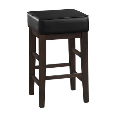 NicBex Dining Chairs Set of 2 Upholstered Chair Transitional Backless  Faux Leather Stools Counter Height Stools for Kitchen, Bedroom