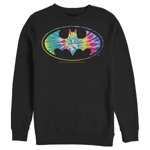 Men's Batman Tie Dye Logo Sweatshirt - 1 of 3