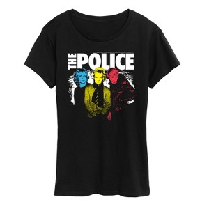 Women's - The Police - The Police Color Pop Short Sleeve Graphic T-Shirt - 1 of 4