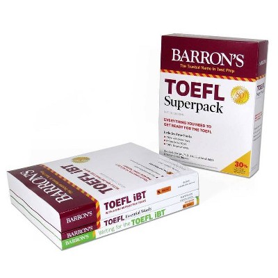 TOEFL Superpack: 3 Books + Practice Tests + Audio Online - (Barron's Test Prep) 5th Edition by  Pamela J Sharpe & Stephen J Matthiesen (Paperback)