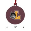 Loyola University Chicago Primary Logo Aluminum Holiday Christmas Tree Ornament - 3 of 4