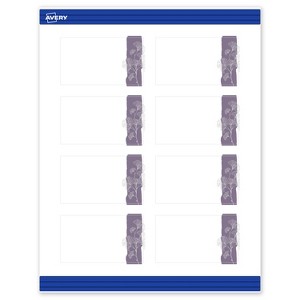 Avery Rectangle Business Cards, Floral Design, 2" x 3-1/2", 80ct - 1 of 4