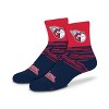 MLB Cleveland Guardians Youth Quarter Socks - 2pk: Cushioned Heel & Toe, Knit Fabric - 3 of 4