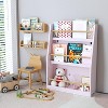 31.88"H/36.61"H 3 Tier Kids Bookshelf / 2 Tier Kids Bookshelf and Storage Cabinet, Book and Magazine Rack, Toy Storage Organizer, 4L-ModernLuxe - 3 of 4