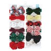Hudson Baby Infant Girl Cotton and Synthetic Headbands, 12 Days Of Christmas Plaid, 0-24 Months - 2 of 4