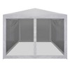 VidaXL Party Tent with 4 Mesh Sidewalls 157.5"x118.1" - 2 of 4