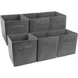 Sorbus 11 Inch Cube Storage Organizer Bins - 6 Pack