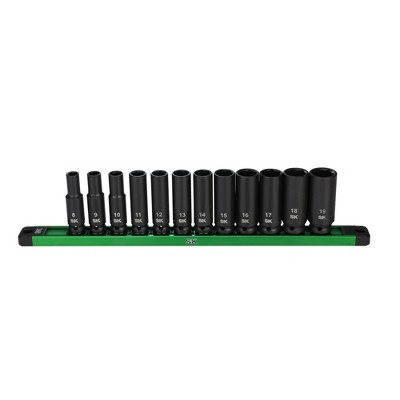 SK Hand Tools SK01351 12 Piece 3/8in Impact Deep Socket Set -MM