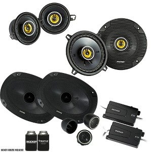 Kicker for Dodge Ram Truck 02-11 speaker bundle- CS 6x9" 3-way component speakers, CS 5.25" speakers, & CS 3.5" speakers - 1 of 4