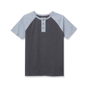 Lands' End Kids Short Sleeve Henley T-Shirt - 1 of 2