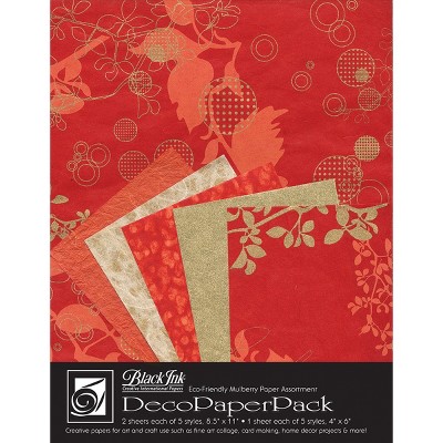 Paper Junkie 50-pack Red Shimmer Cardstock Paper, Metallic Paper