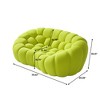WJSHome 79.53'' Modern Bubble Sofa, Comfy Upholstered Loveseat Sofa, Lazy Floor Curved Couch for Living Room, Apartment, Small Space - 3 of 4