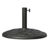 Outsunny 22" 42 lbs Round Resin Umbrella Base Stand Market Parasol Holder with Beautiful Decorative Pattern & Easy Setup, Bronze - 4 of 4