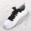 INSPIRE CHIC Women's Hollow Flower Flat Laces Shoelace 2.5cm Width 2 Pairs - 2 of 4