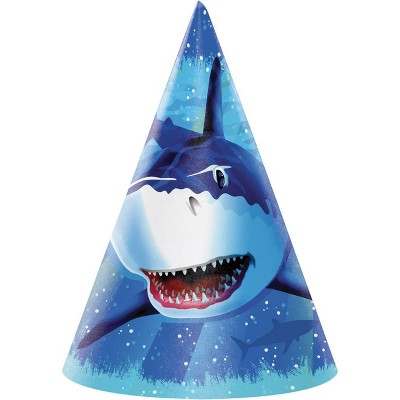 24ct Shark Splash Party Hats