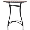 Table Brown, black, cream Powder-coated iron, ceramic Medium - 3 of 4