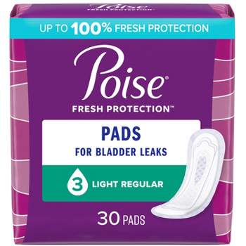Poise Incontinence Bladder Control Pads - Light Absorbency