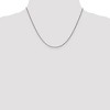 Black Bow Jewelry 1.2mm 14k White Gold Solid Diamond Cut Spiga Chain Necklace - 2 of 4