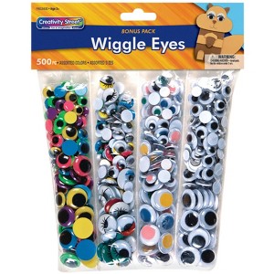 Creativity Street Round Wiggle Eyes, Bonus Pack, Assorted Sizes and Colors, Set of 500 - 1 of 3