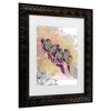 Trademark Fine Art - The Tangled Peacock Purple Parrots Matted Framed Art - image 3 of 4