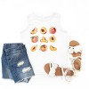The Juniper Shop Peach Chart Youth Tank Top - S - White - 2 of 4