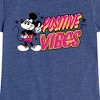 Girls' - Disney - Positive Vibes Fitted Short Sleeve Graphic T-Shirt - 2 of 4