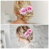 Unique Bargains Women's Portable Simulated Flowers Hair Clip Comb 1 Pc - 4 of 4