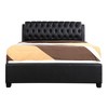 Queen Size Platform Bed with Upholstered Headboard for Bedroom - 3 of 4