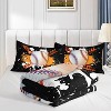 Hachikiko Baseball Comforter Set - 3Pcs Black Orange Sport Bedding Set for Boys Teens Men, Ball Game Themed Quilt Set with 1 Comforter + 2 Pillowcases - 3 of 4