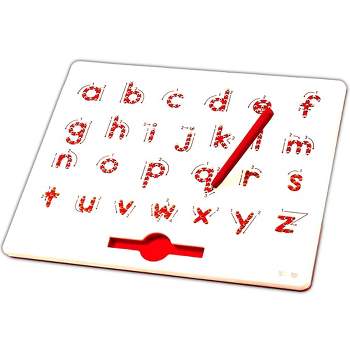 Magnetic Doodle Drawing and Writing Board 205 Slots for Kids Erasable with Pen - Learning Lowercase A to Z Letters Kids Drawing Board - Play22Usa